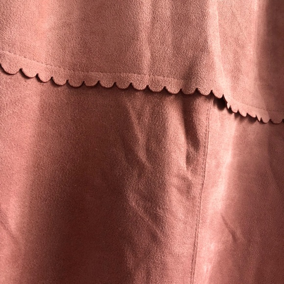 BABY PINK FELT PENCIL DRESS - Picture 3 of 4